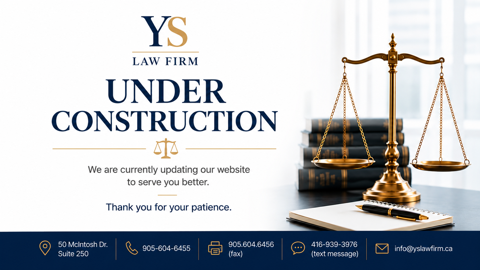 YS Law Firm — Under Construction
